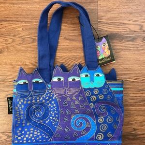 Laurel Burch Cat Cutout Purse & Mini Cat Wallet